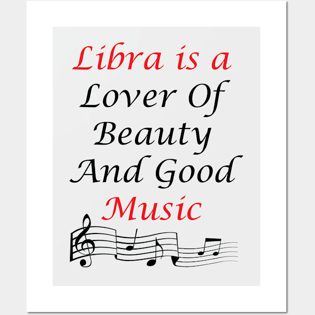 Libra T-Shirt Wall Art by VividDesigns